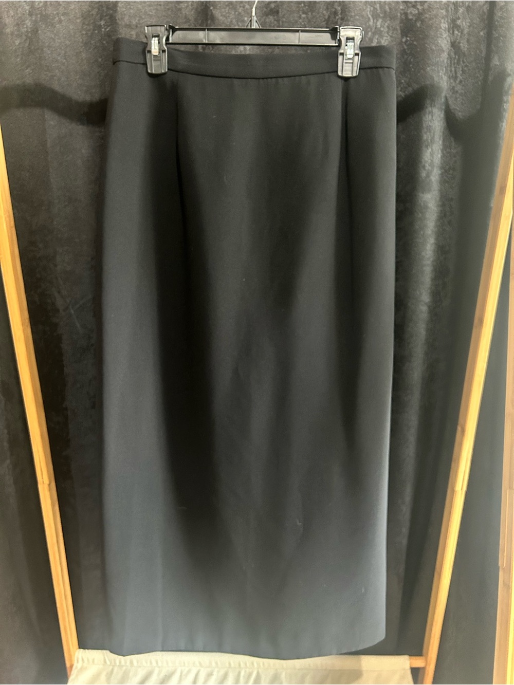 Worthington Black Maxi Straight Skirt